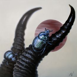 Painting, The Crawler 1, Yuko Montgomery