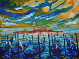 Gemälde, Arrival in Venice, Zelie Alice