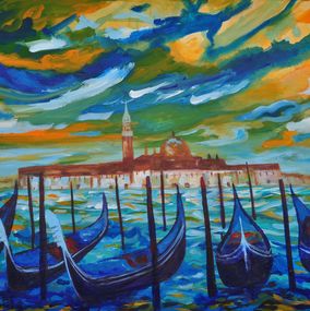 Gemälde, Arrival in Venice, Zelie Alice
