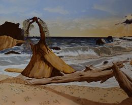 Painting, Aphrodite's Rock, Farid Saâdi