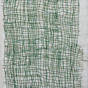 Gemälde, Trame de vie vert, Tiphaine Descamps