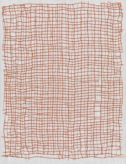 Painting, Trame de vie Sienne Claire, Tiphaine Descamps