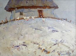 Painting, In the courtyard, Ivanyuk Oleksiy