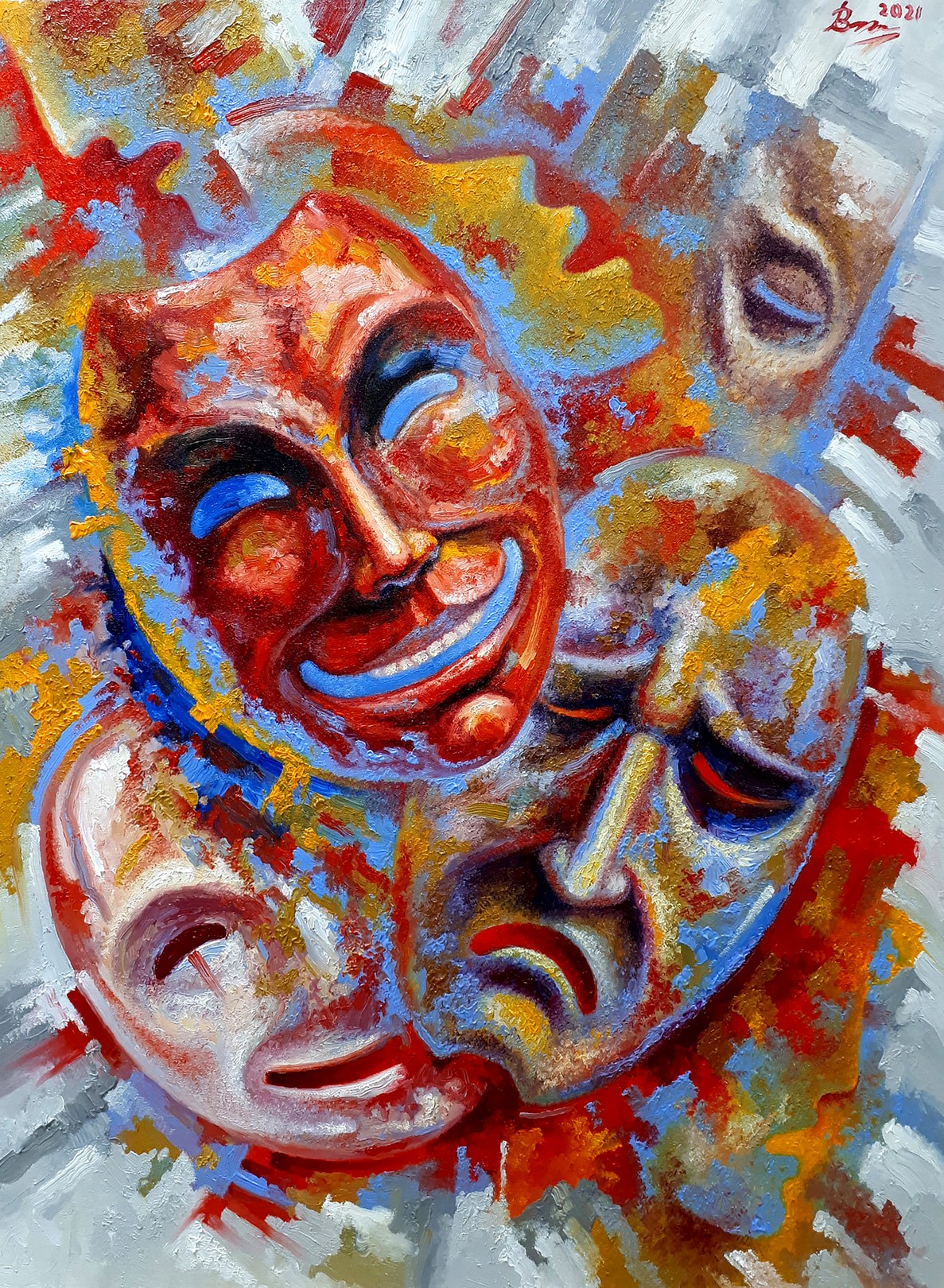 Voichenko Sergiy, 7 masks Voichenko Sergiy, 7 masks