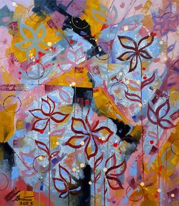 Painting, In flowers, Voichenko Sergiy
