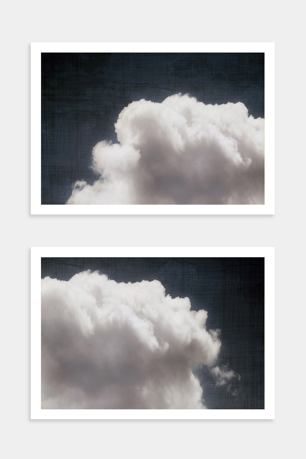 Angela Cameron, Cloud Art Diptych Angela Cameron, Cloud Art Diptych