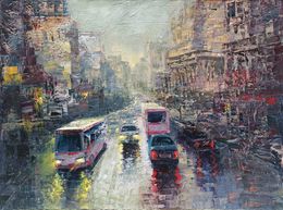 Peinture, Urban Rhythm in the Rain, Kamo Atoyan