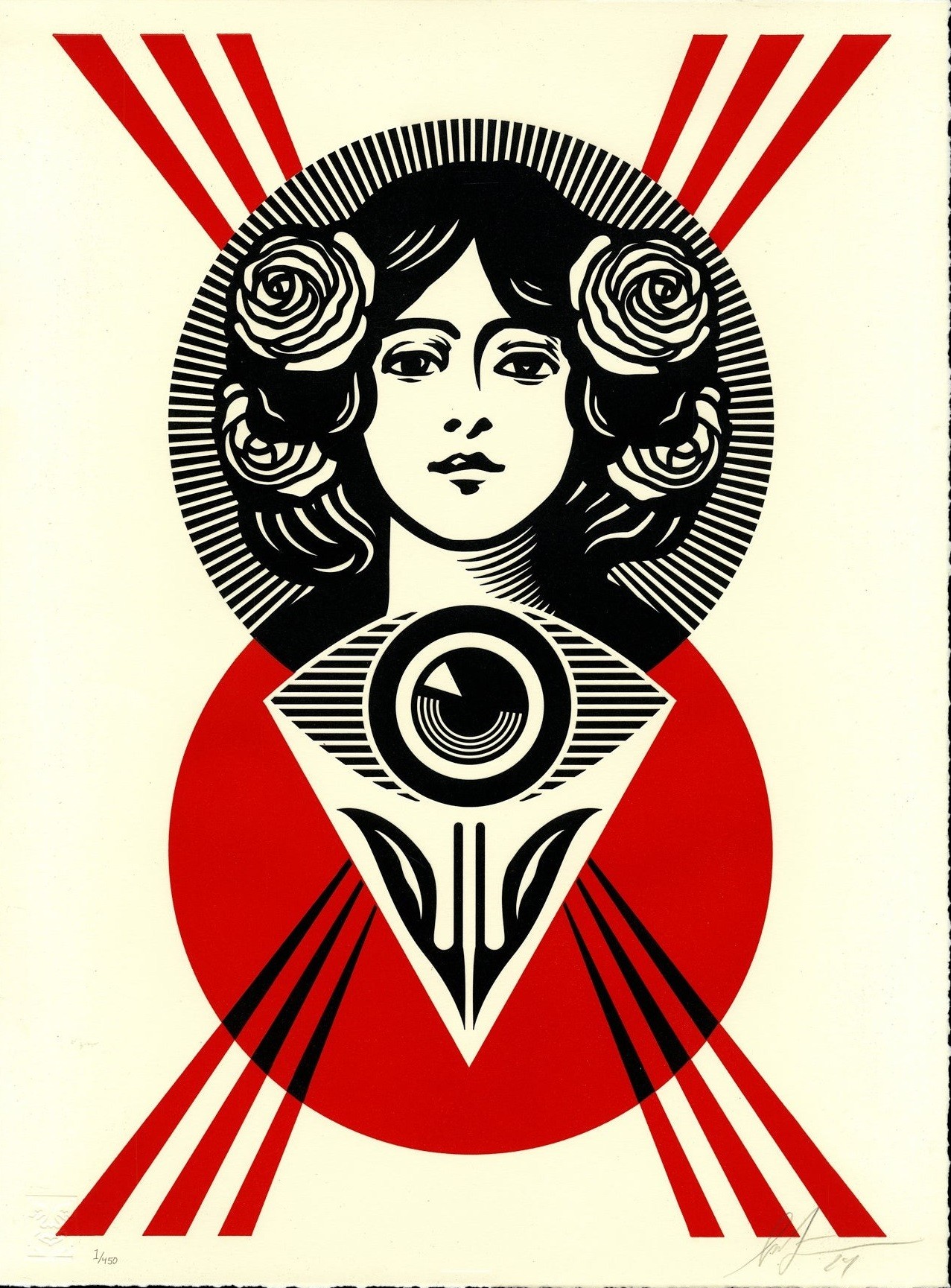 Shepard Fairey (Obey), Third Eye Open Letterpress Shepard Fairey (Obey), Third Eye Open Letterpress