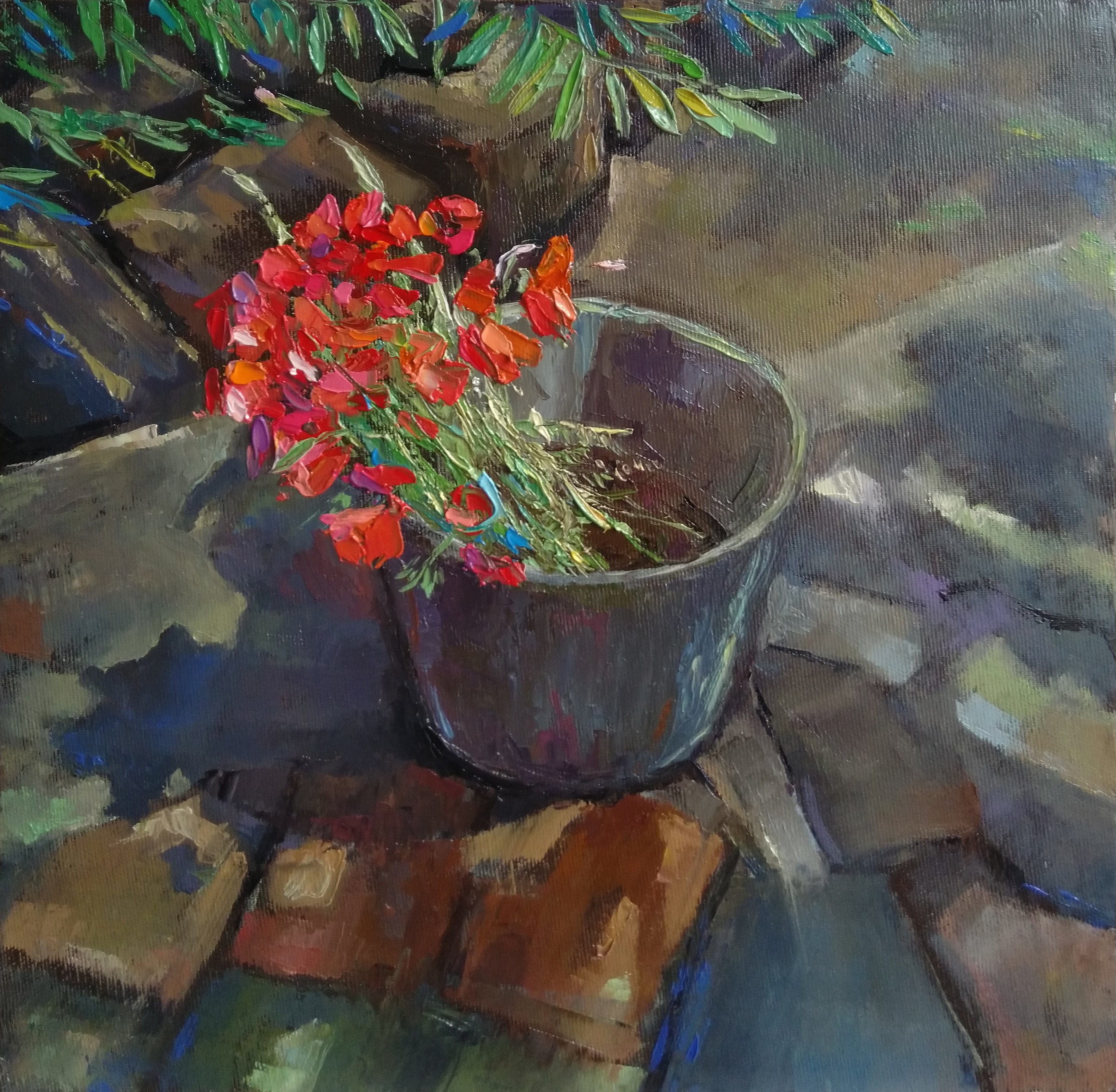 Kamo Ohanyan, Tulips in a Bucket Kamo Ohanyan, Tulips in a Bucket