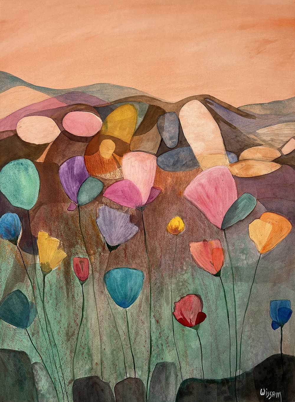 Wissam Beydoun, Experimental Landscape | Rock Formation, Flowers Wissam Beydoun, Experimental Landscape | Rock Formation, Flowers