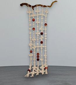 Design, Bal. Hanging tapestry crafted from traditional Korean knots of cotton ropes, WKND Lab