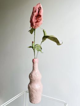Sculpture, My first Silk, wire, latex, paint and clay, plastic, Lena Widmann