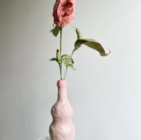 Sculpture, My first Silk, wire, latex, paint  and clay, plastic, Lena Widmann