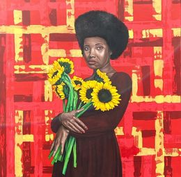 Peinture, Resilience in Blooms, Adebayo Taiwo