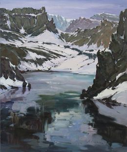 Gemälde, Mountain lake, Alisa Onipchenko-Cherniakovska
