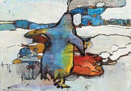 Gemälde, Traveling Penguin, Miyuki Takanashi