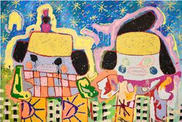 Peinture, Couple in Paris during Summer, Adam Handler
