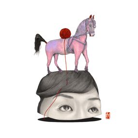 Gemälde, The great unknown, Allison M. Low