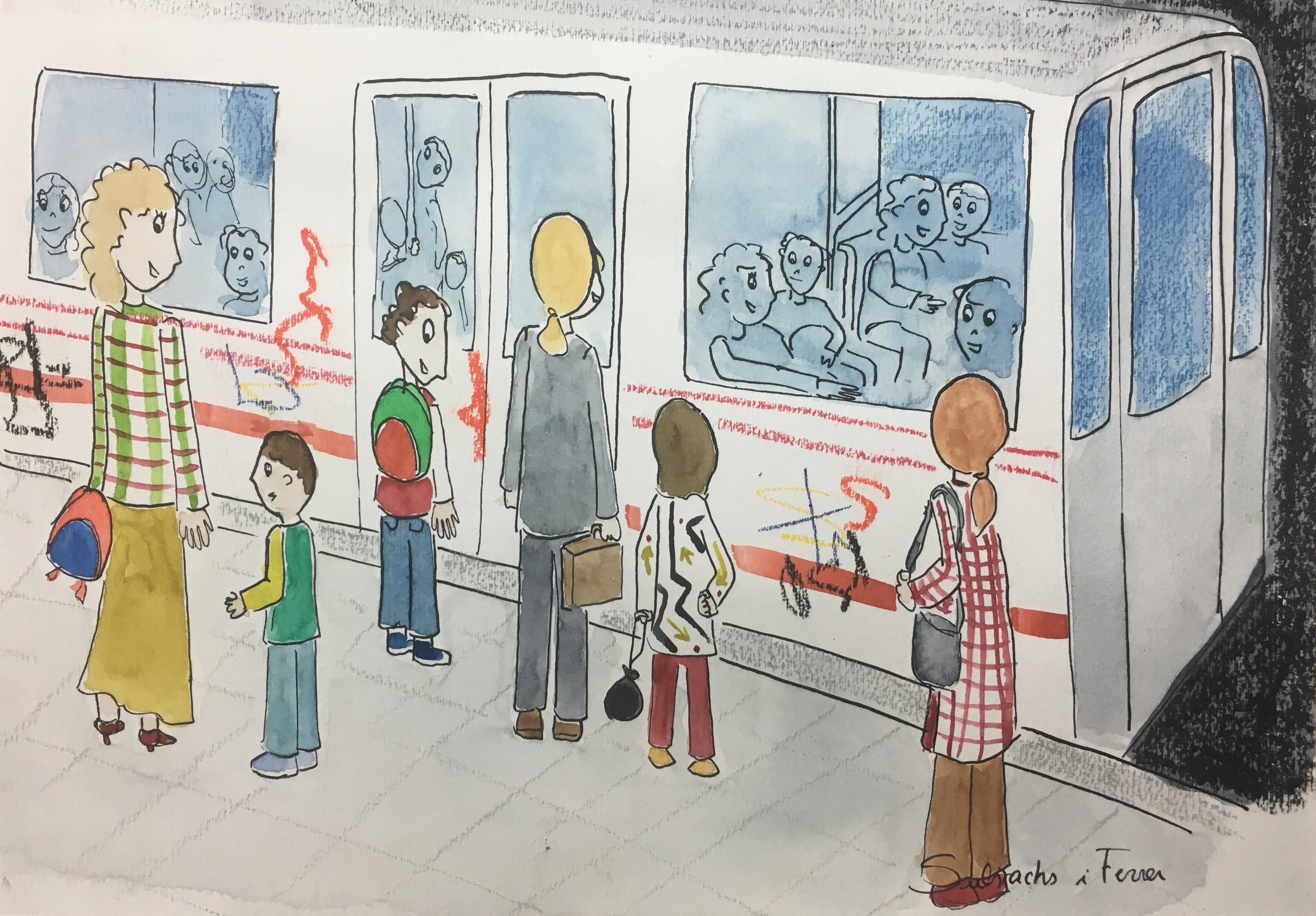 Maria Jose Subirachs, Voyager en métro Maria Jose Subirachs, Voyager en métro