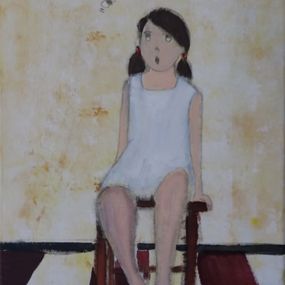 Gemälde, Fille et voler, Maria Jose Subirachs