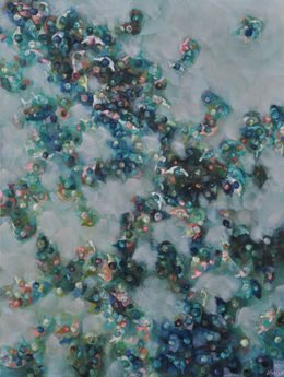 Painting, Marée humaine, Clothilde Lasserre