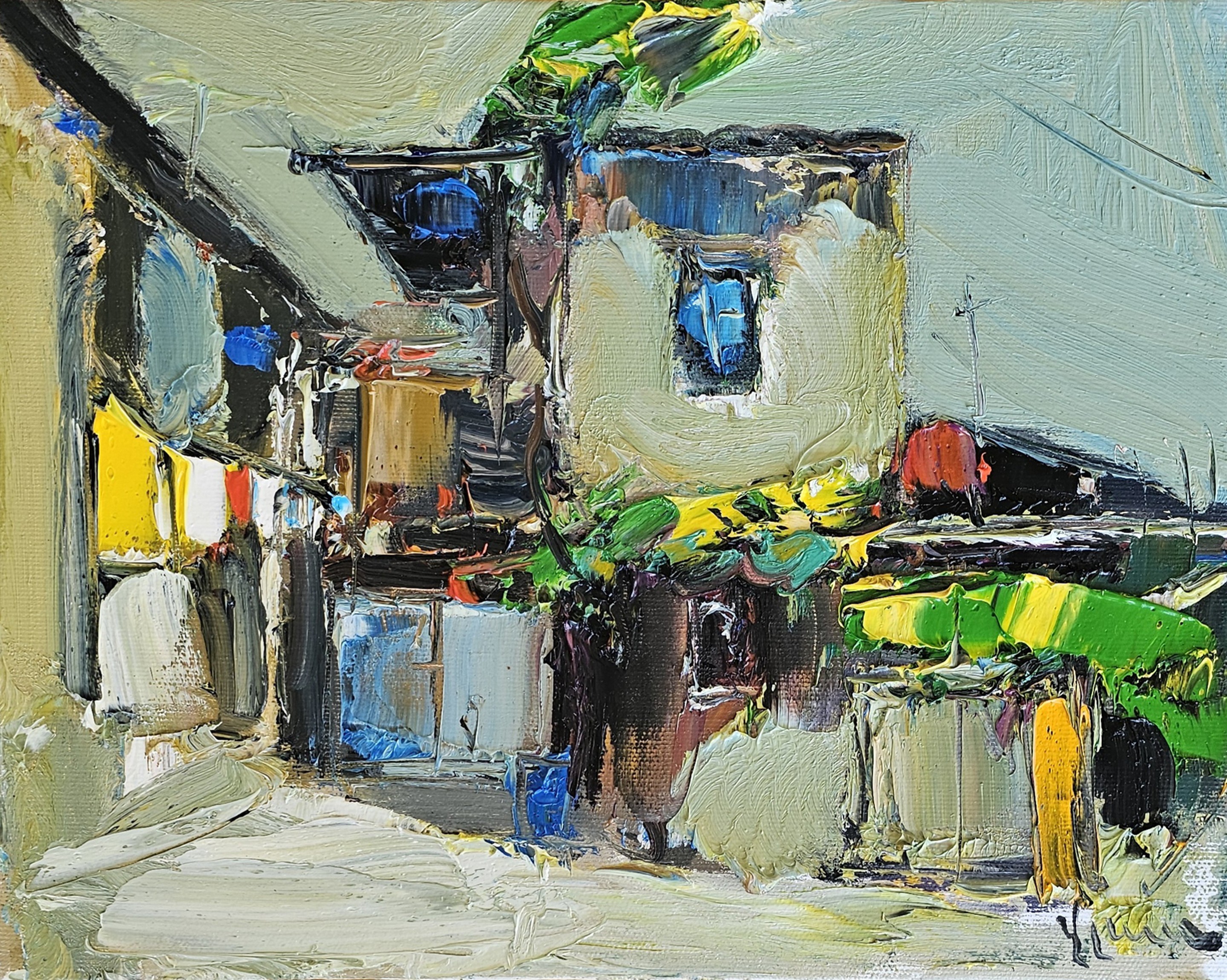 Vlas Ayvazyan, Sunlit Rural Corner Vlas Ayvazyan, Sunlit Rural Corner
