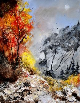 Painting, Autum colors 4524, Pol Ledent
