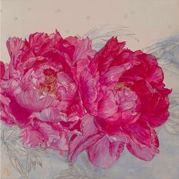 Painting, Pivoines, Lumi Mizutani