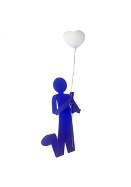 Sculpture, Flexo Love balloon bleu, Zed