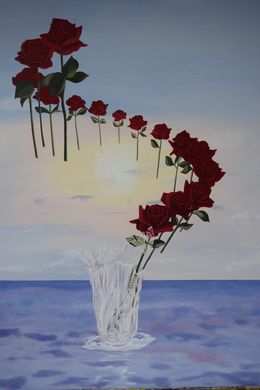 Painting, Les roses de Saâdi, Farid Saâdi
