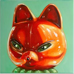 Gemälde, I see foxes in the way home, Aysha Nagieva