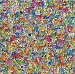 Gemälde, Favela arco iris, Christine Drummond