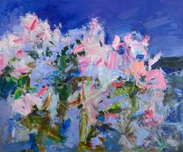 Painting, Night magical garden, Yehor Dulin