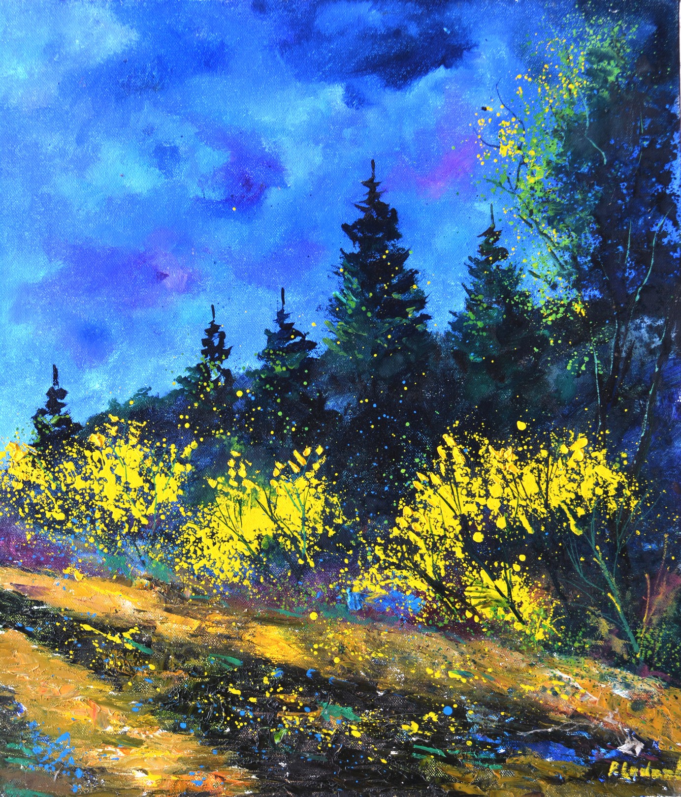 Pol Ledent, Yellow brooms Pol Ledent, Yellow brooms