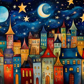 Drucke, Midnight Sky, Felix van Horst