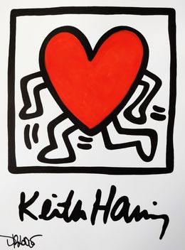 Painting, Running Heart (a tribute to K.H.), Dr. Love