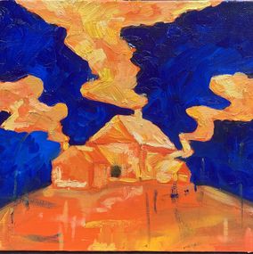 Gemälde, Sleepy Village, Lana Devidze