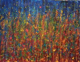 Peinture, Dans la nuit, Christiane Guerry