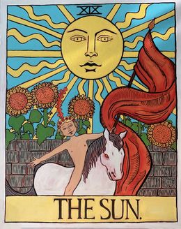 Painting, The Sun, Lana Devidze