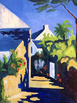 Gemälde, La rue des Korrigan, Odile Pinto-Corbin