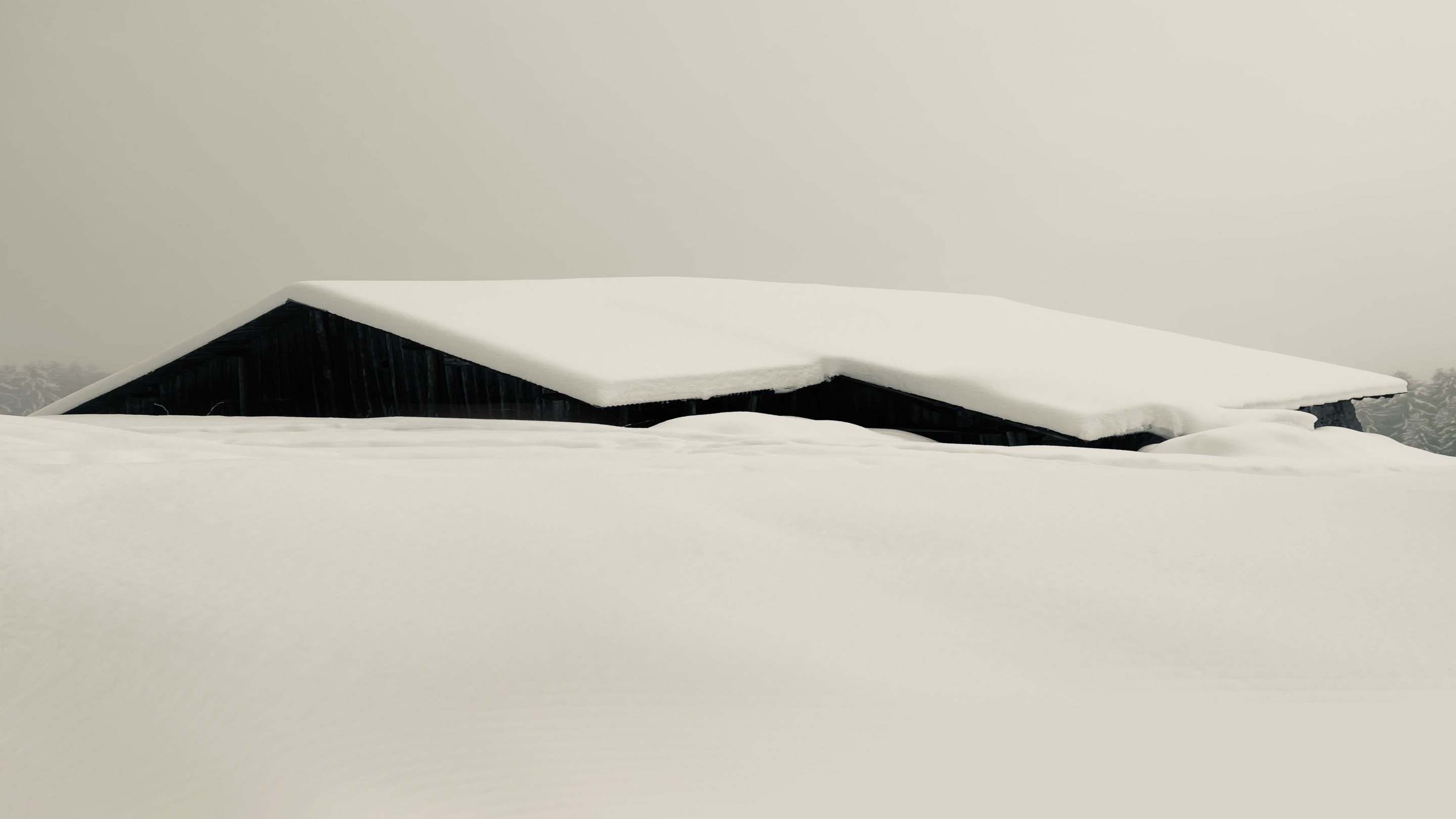Adrianna MJW, Photographie fine art - Sous le givre : alpage enneigée en paysage hivernal minimaliste Adrianna MJW, Photographie fine art - Sous le givre : alpage enneigée en paysage hivernal minimaliste