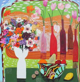Peinture, Flowers, Fruit and Nuts, Moira Hazel