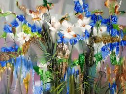 Painting, Dance of flowers, Anatoly Tarabanov