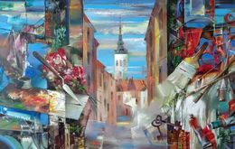 Painting, City view, Anatoly Tarabanov