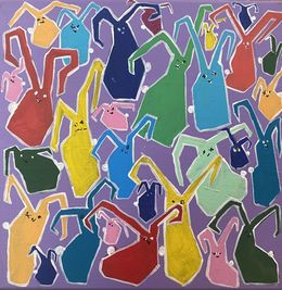 Painting, From the series "Bunnies" - 03, Les Panchyshyn