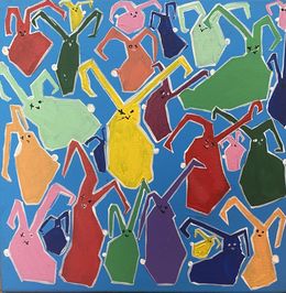 Painting, From the series "Bunnies" - 05, Les Panchyshyn