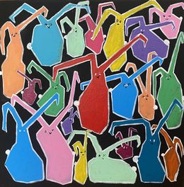 Painting, From the series "Bunnies" - 06, Les Panchyshyn
