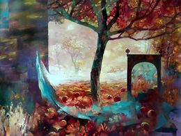 Painting, Autumn garden, Anatoly Tarabanov