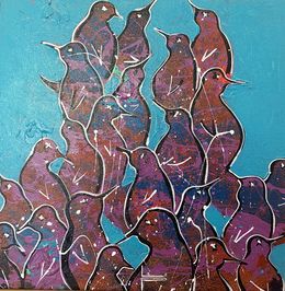 Peinture, From the series "Penguins " - 09, Les Panchyshyn