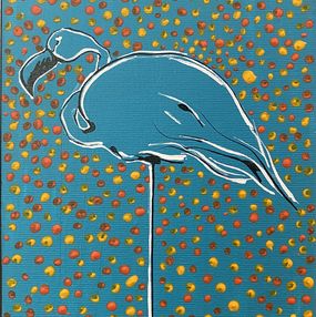 Gemälde, From the series "Flamingos" - 05, Les Panchyshyn
